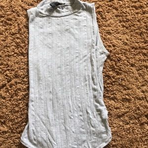 this is a forever 21,grey bodysuit,has no sleeves